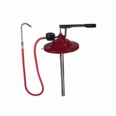 Alemite Dual Leverage Pump, Oil, Pull Handle, 16 Gal Container, 26 OzStroke, 85705 8570-5
